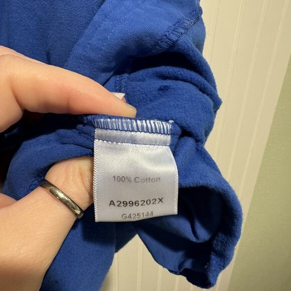 Kleen Lapis Blue Cotton Tunic Top Lagenlook NEW Plus Size 1X - Picture 6 of 7